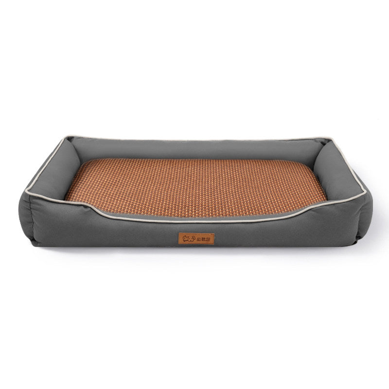 Waterproof Oxford dog bed with raised edges and soft base, photo 85
