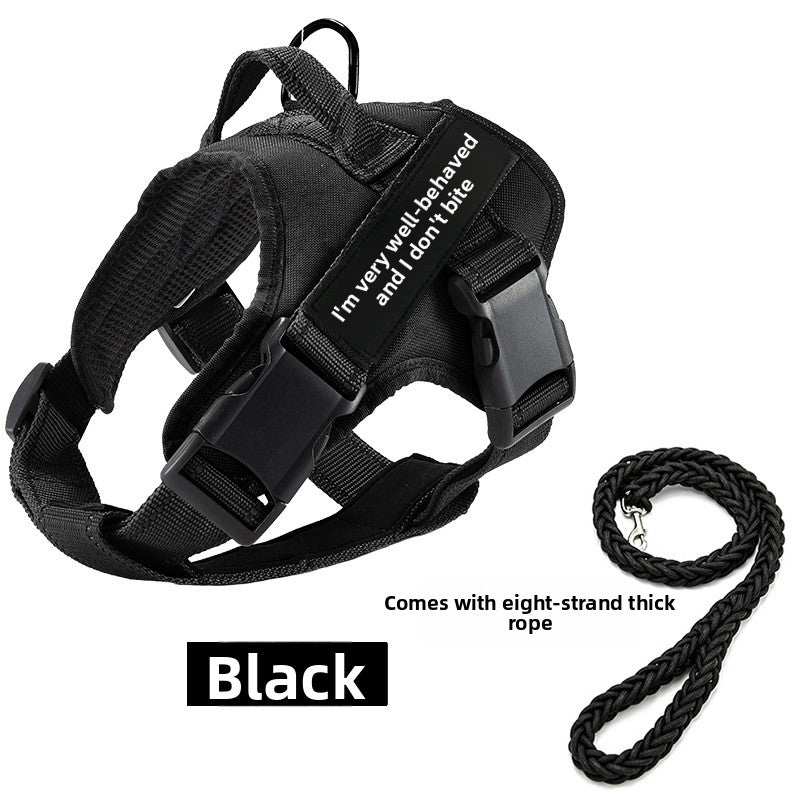 Padded vest dog harness, available from Pet Royale UK