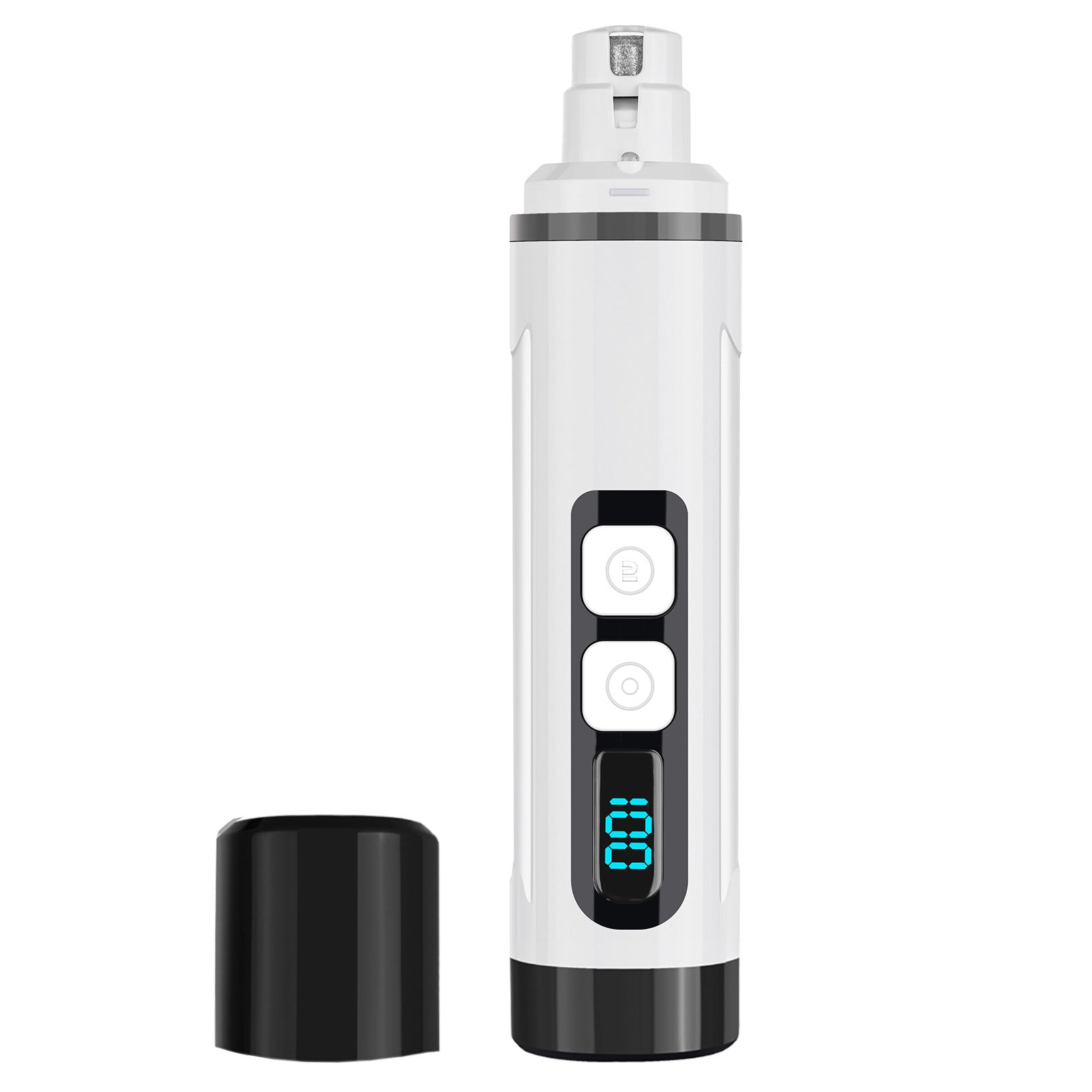 Compact Two-Speed Pet Nail Grinder with LED, Quiet Claw Polisher