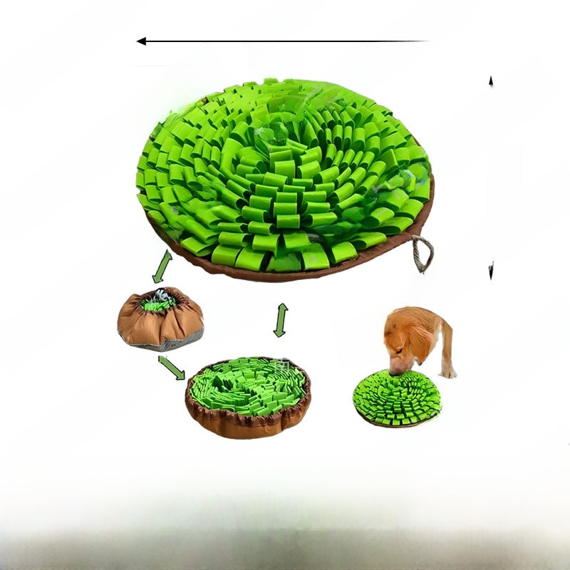 Dog puzzle snuffle mat for slow feeding and mental stimulation - view 7