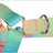Small dog harness and lead set in bright gradient colours