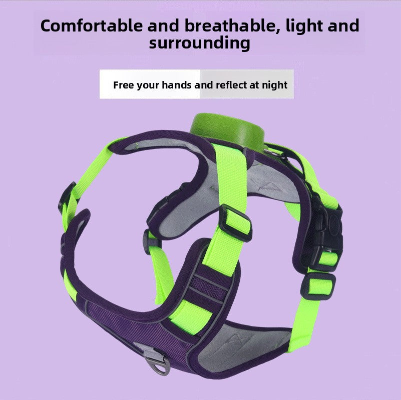 Dog harness vest with built-in retractable lead, product image 28