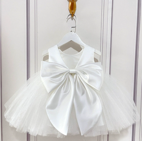 Soft pink princess dress for cats and small dogs in Soft Pink, close-up detail