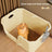 Extra Large Semi-Enclosed Cat Litter Box with Scoop, Thick PP