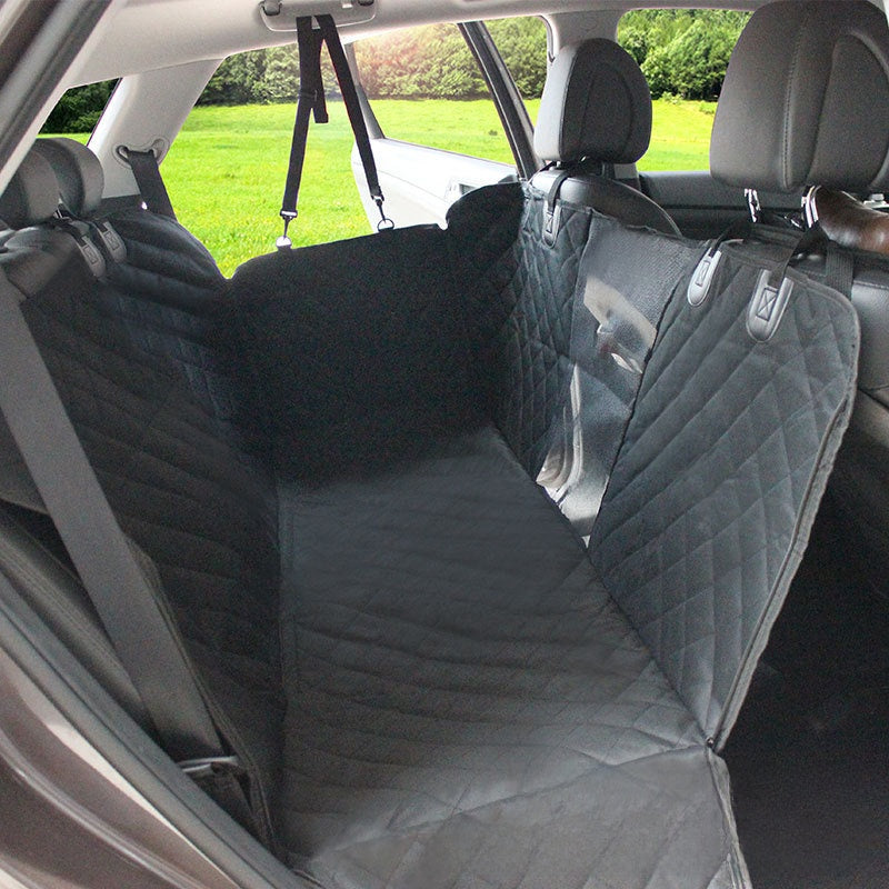 Waterproof Dog Car Seat Cover with Mesh Window, Oxford Fabric