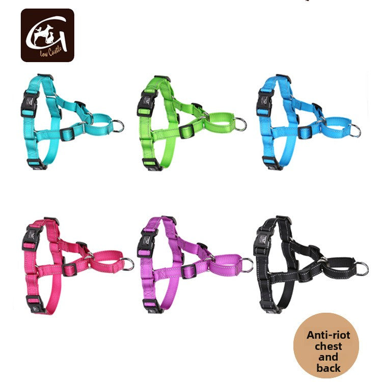 Reflective escape-resistant pet harness, 4 sizes available from Pet Royale UK