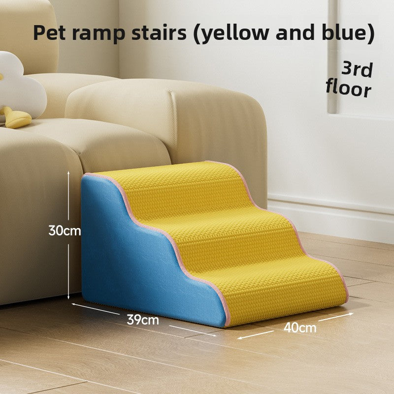 Washable foam pet stairs with gentle slope, photo 9 of 17