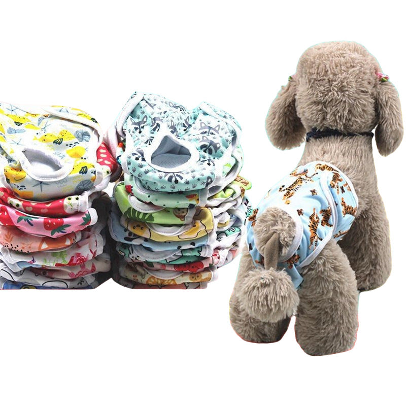 Washable printed season pants for female dogs, available in 14 colours, image 4