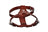 Brown leather dog chest harness with adjustable chest and neck straps, view 8