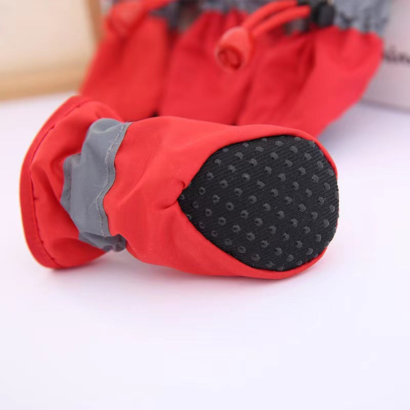 Non slip small dog shoes with soft sole in black, view 4