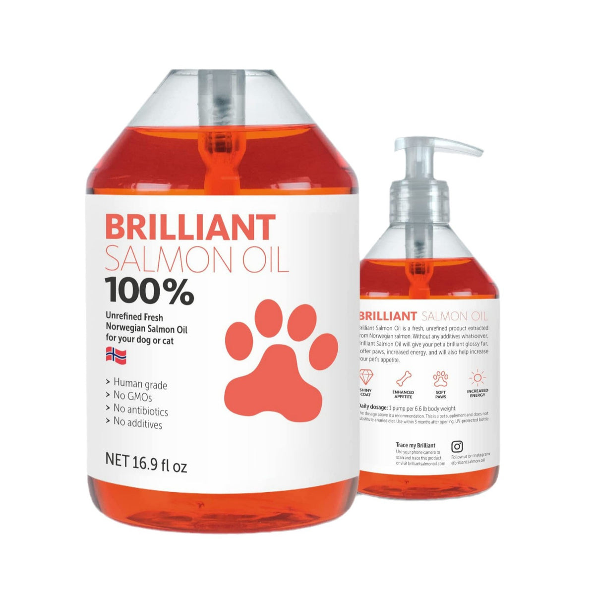 Norwegian Salmon Oil for Cats and Dogs, Skin and Coat Care