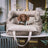 Waterproof PU leather dog car seat bed in green with cushion