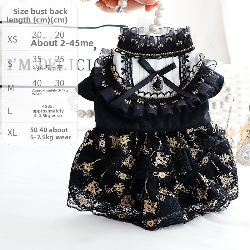 Cotton pet dresses in pretty colours and Halloween designs