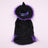 Purple wizard Halloween costume for dogs and cats in Purple, in a home setting