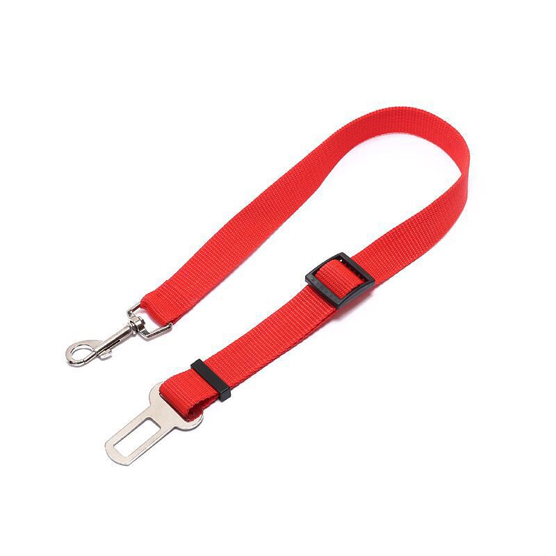 Nylon dog car seat belt lead with swivel clip, available from Pet Royale UK