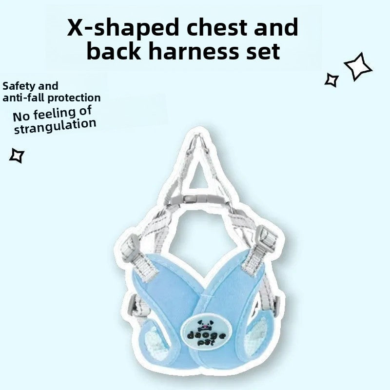 Reflective vest harness with lead option, ideal for everyday use