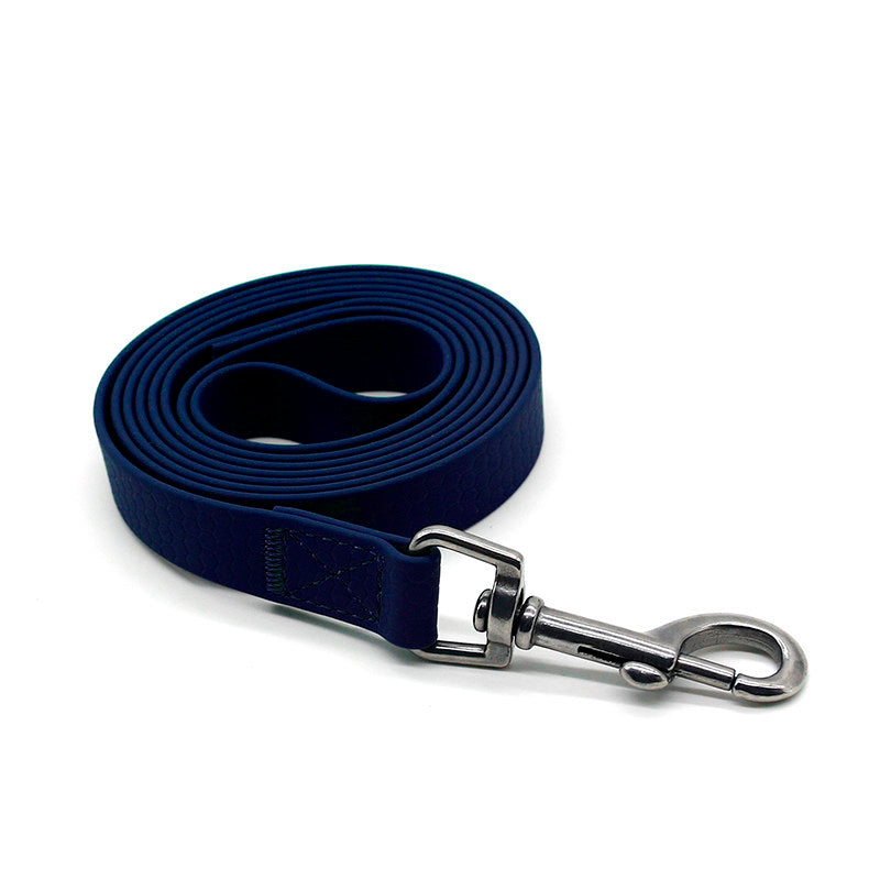 PVC coated waterproof 3m dog training lead in light blue