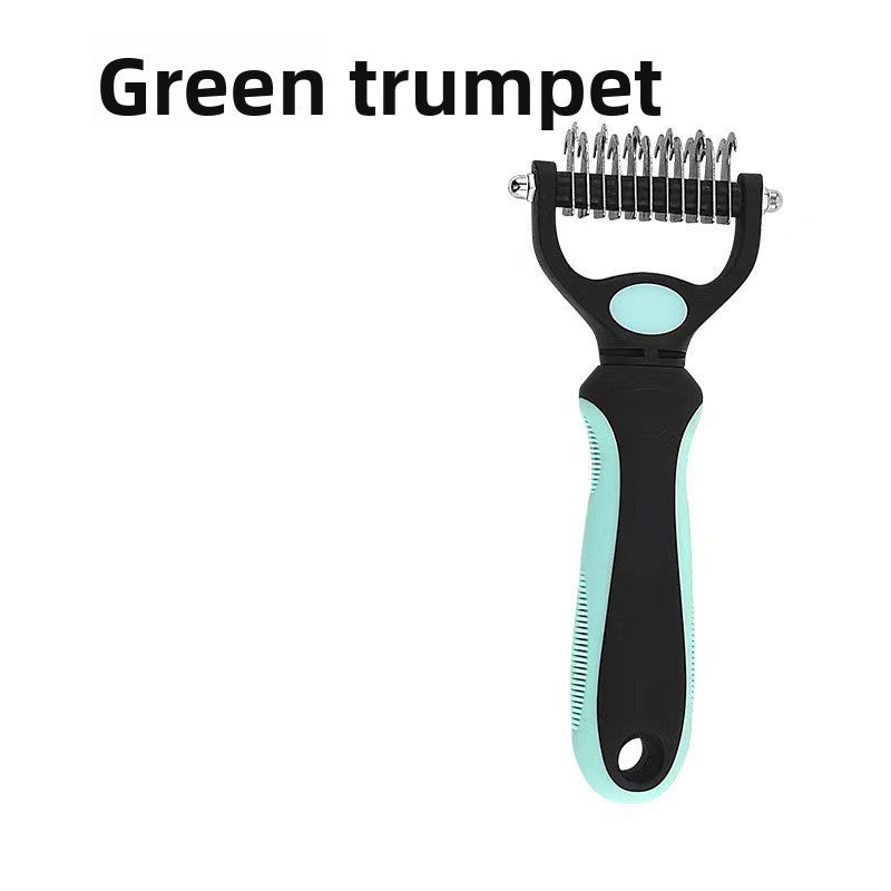 Stainless Steel Dematting Comb for Matted and Knotted Dog Fur