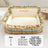 Detachable open pet bed with matching pillow in a cute print pattern, photo 36