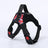 Breathable adjustable dog harness with reflective lead in Purple, front view