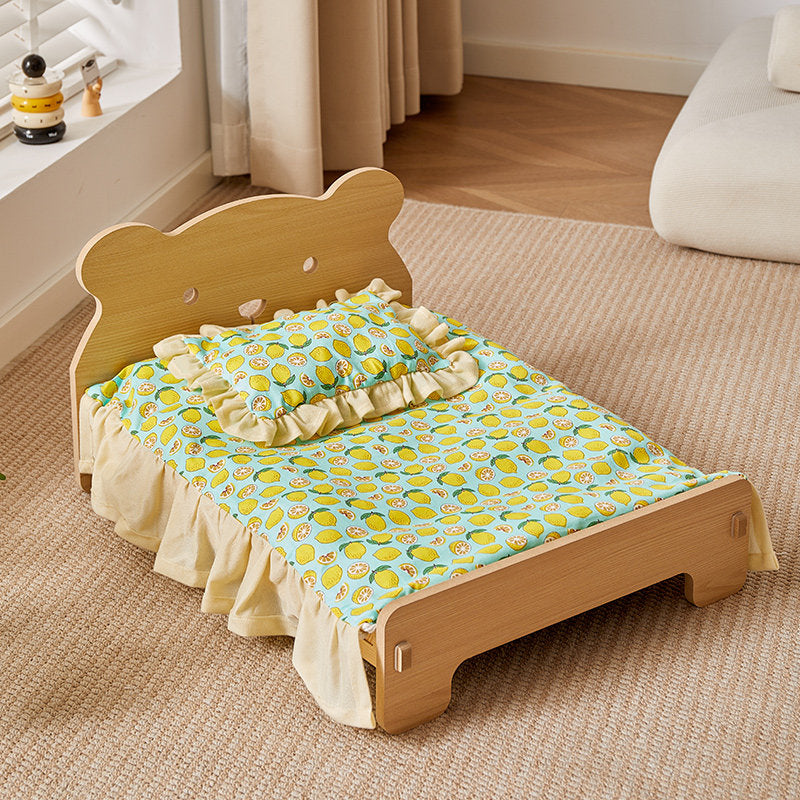 Small dog and cat cushion bed up to 15kg, alternative angle view