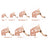 Light pink breathable plastic basket dog muzzle with adjustable straps, product image 4