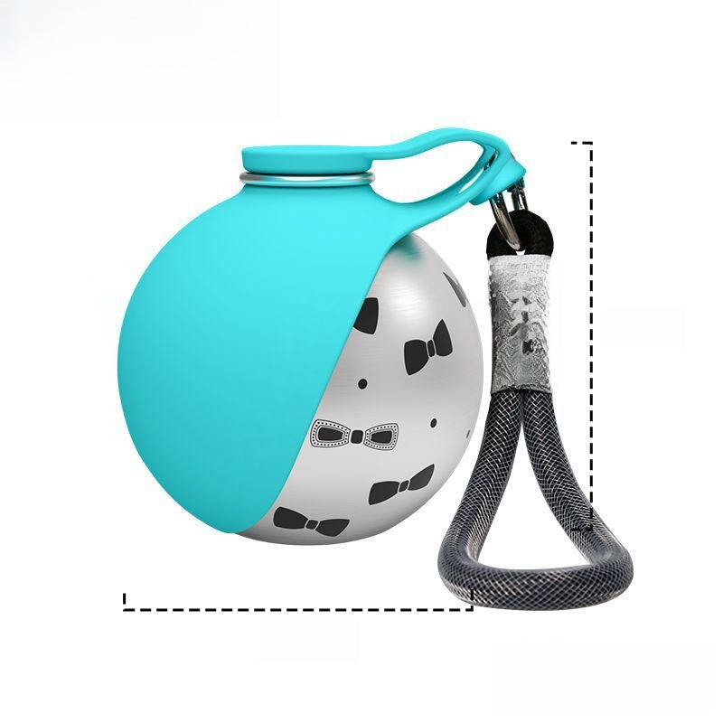 Portable Foldable Stainless Steel Pet Water Bottle with Leakproof Seal for Travel