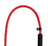 Nylon slip lead for large dogs in reflective black