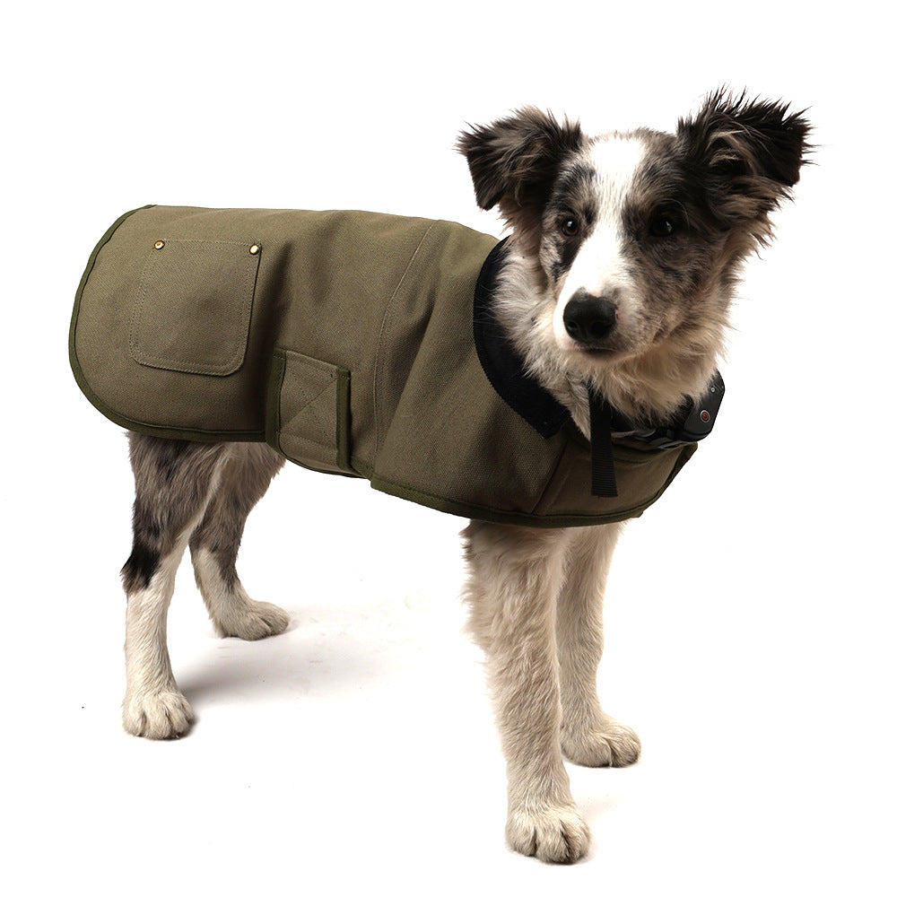 Quilted canvas dog coat, available in 5 styles, sizes Small to Medium, image 11