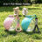 Foldable spherical pet water bottle with hook, product image 2
