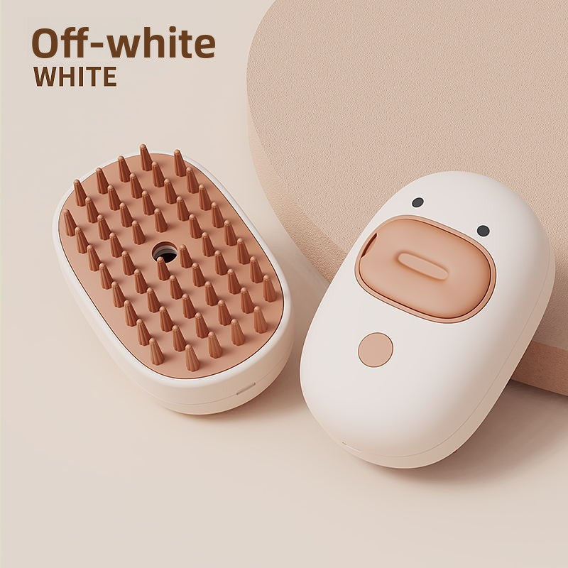 Electric Pet Comb in Whale or Avocado Design, Spray Grooming Brush
