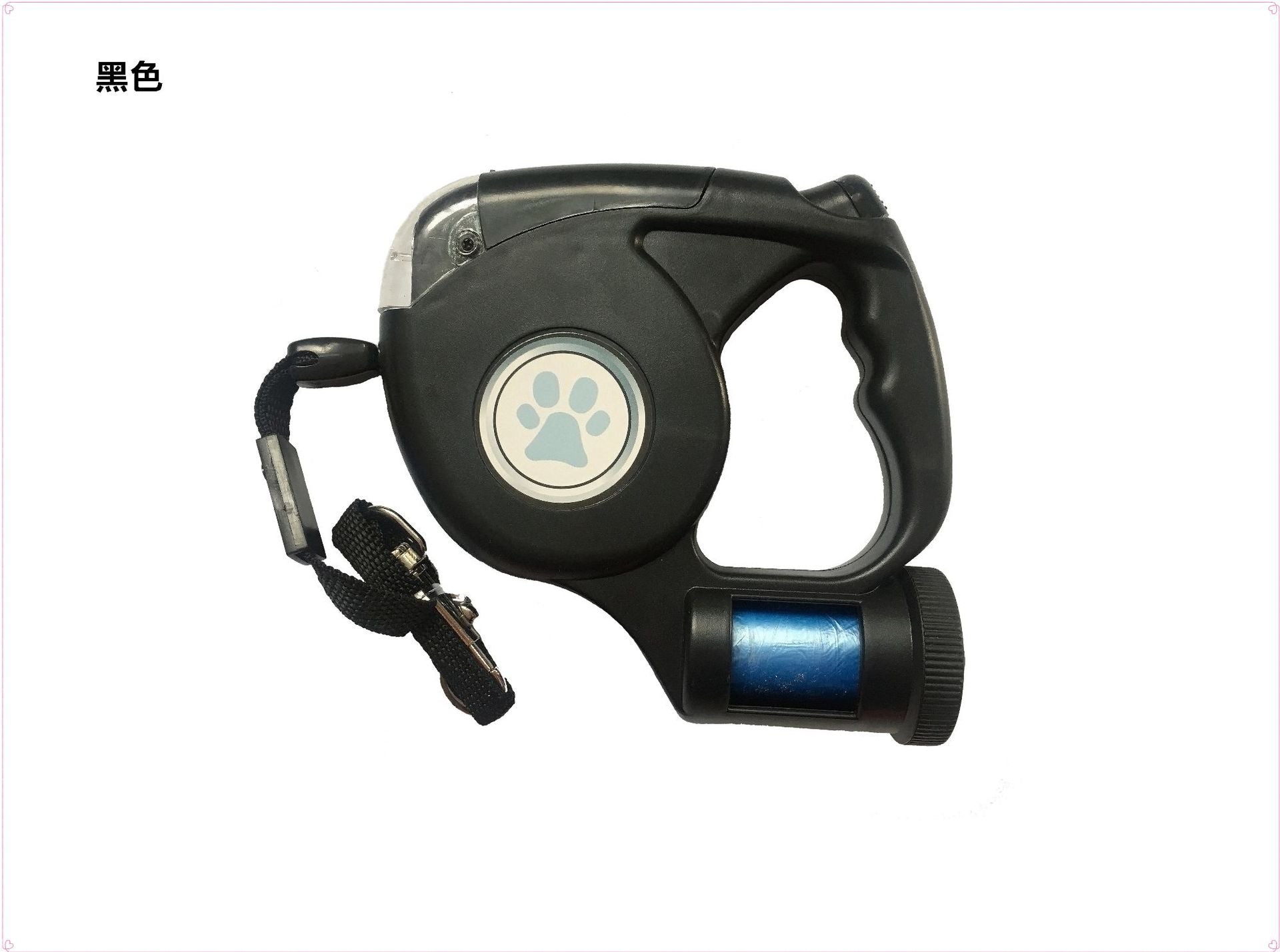 LED retractable dog lead with waste bag dispenser, product image 6