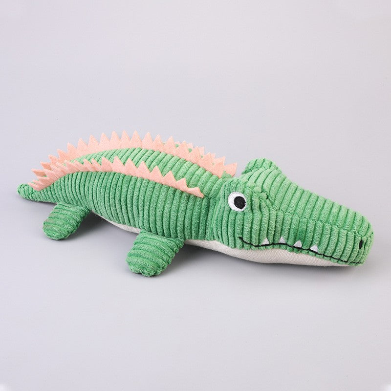 Plush crocodile squeaker toy for dogs and cats - photo 7