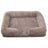 Round Enclosed Plush Cat Bed for Cats and Small Dogs