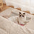 Wall mounted wooden cat hammock with removable padded mat, view 2 of 12