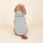 Classic hooded jumper for dogs and cats in Grey, material detail