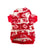 Christmas reindeer print fleece dog jumper, available in 2 colours, image 2