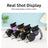 Retractable double dog lead with LED light, product photo