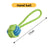 Knotted cotton rope carrot dog toy with colourful knots