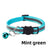 Striped reflective cat collar with bell, ideal for everyday use