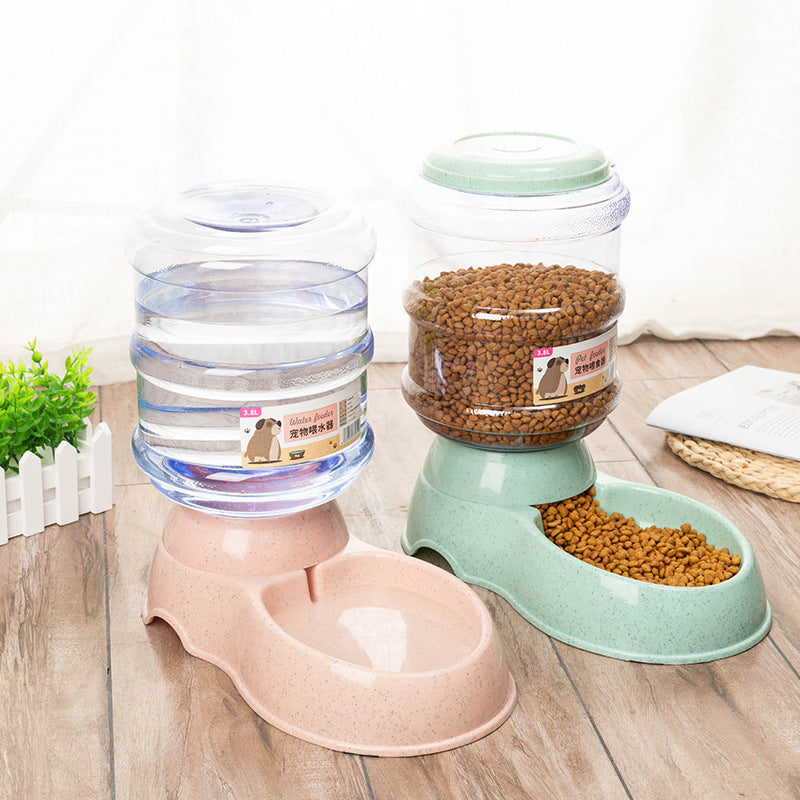 3.8L Anti-Overturning Automatic Pet Water Feeder and Food Feeder in Four Colours