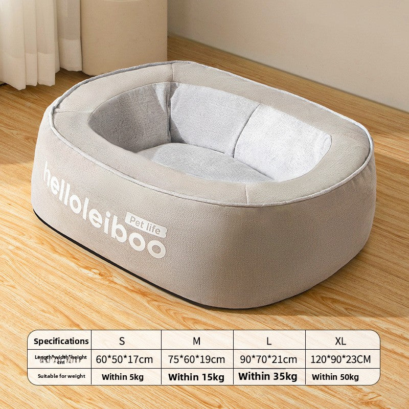 Enclosed pet bed with door curtain and removable pad for cats, photo 31