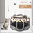 Paw print pop-up pet tent with breathable mesh windows, product image 2