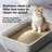 Open Stainless Steel Cat Litter Box, Low Entry for Kittens and Cats