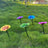 Decorative Wrought Iron Garden Bird Feeder and Bird Bath with Flower Design