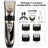 Cordless Dog Hair Clipper Kit with Thin or Thick Cutter Heads