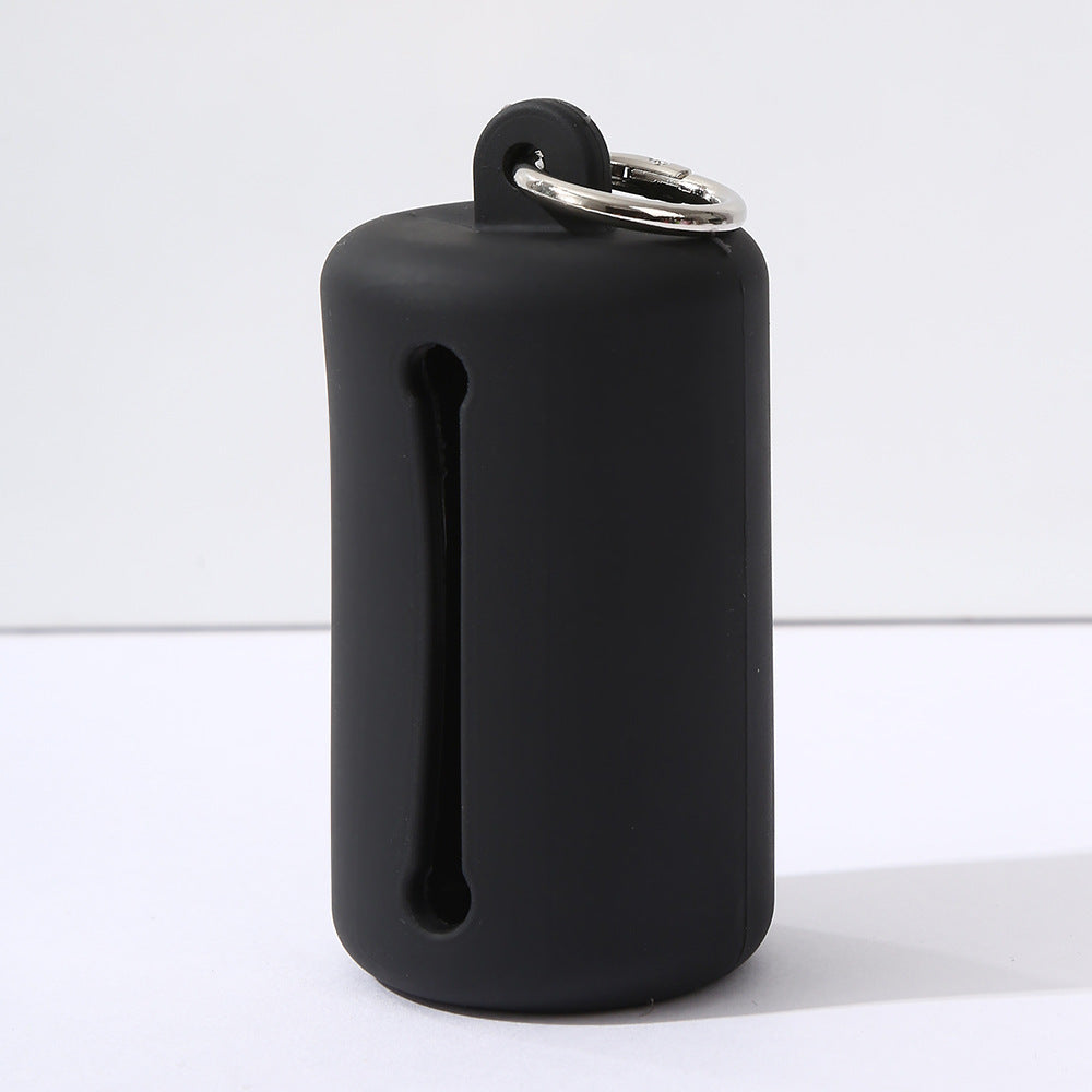 Dog poo bag dispenser with lead clip in bright colour, product image 4