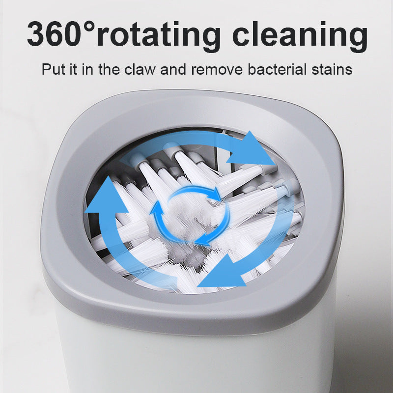 Waterproof Automatic Pet Paw Cleaner with Silicone Bristles