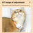 Laser play collar for cats in Pink, side view