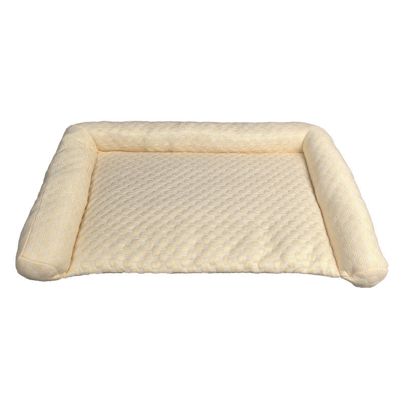 Lightweight pastel cooling mat for dogs, further angle view